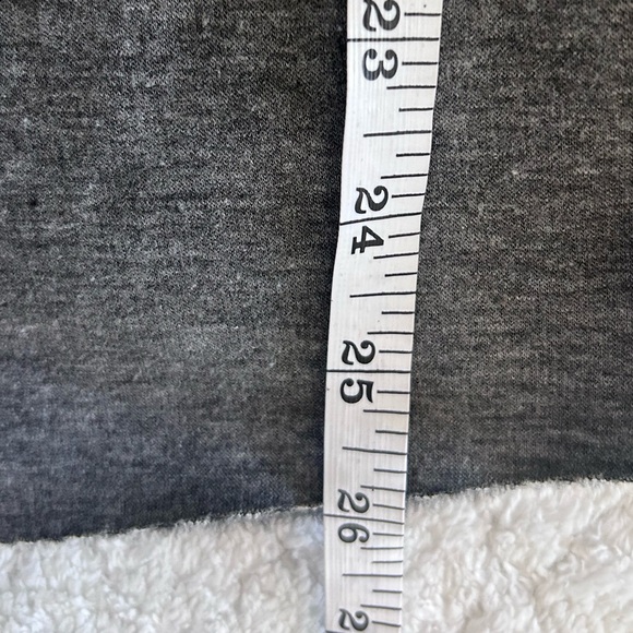 Anama Charcoal Gray Faux Fur Lined Open Front Cardigan Size Large NWOT - Picture 6 of 8